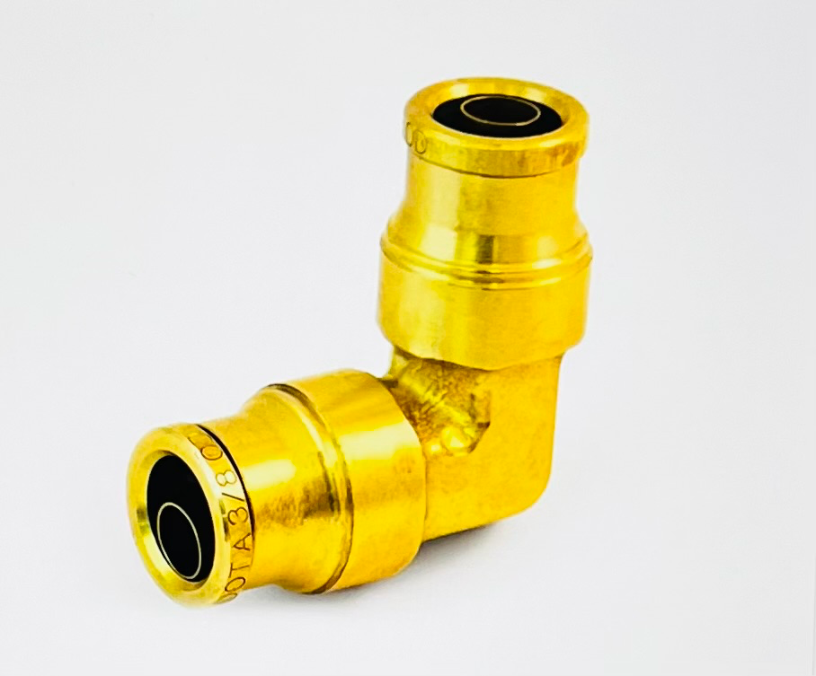 DOT BRASS BPLC UNION ELBOW 3/8 TUBE. CROSS REFERENCE WITH PL13656