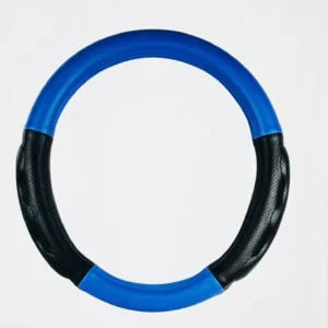 Heavy Duty 18″ Steering Wheel Covers in Deluxe+ Series, BLUE/ BLACK