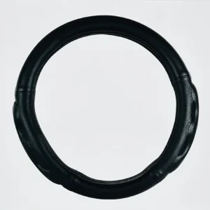 Heavy Duty 18″ Steering Wheel Covers in Deluxe+ Comfort Pad Series BLACK