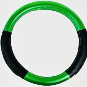 Heavy Duty 18″ Steering Wheel Covers in Deluxe+ Series, GREEN/BLACK
