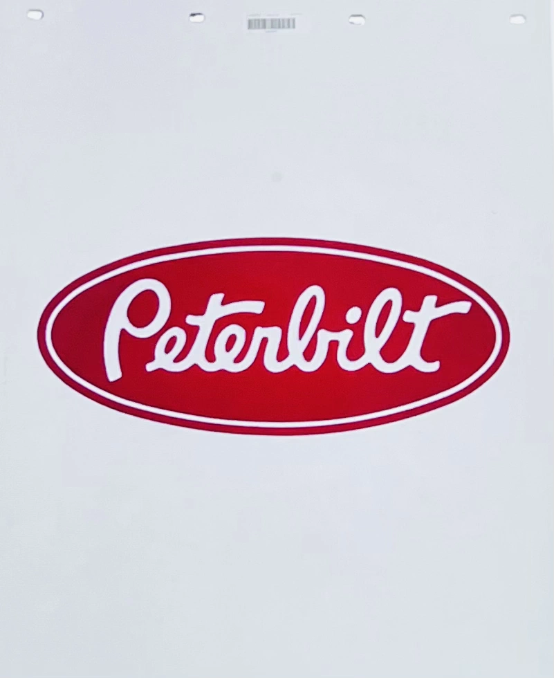 MUD FLAP WITH LOGO PETERBILT