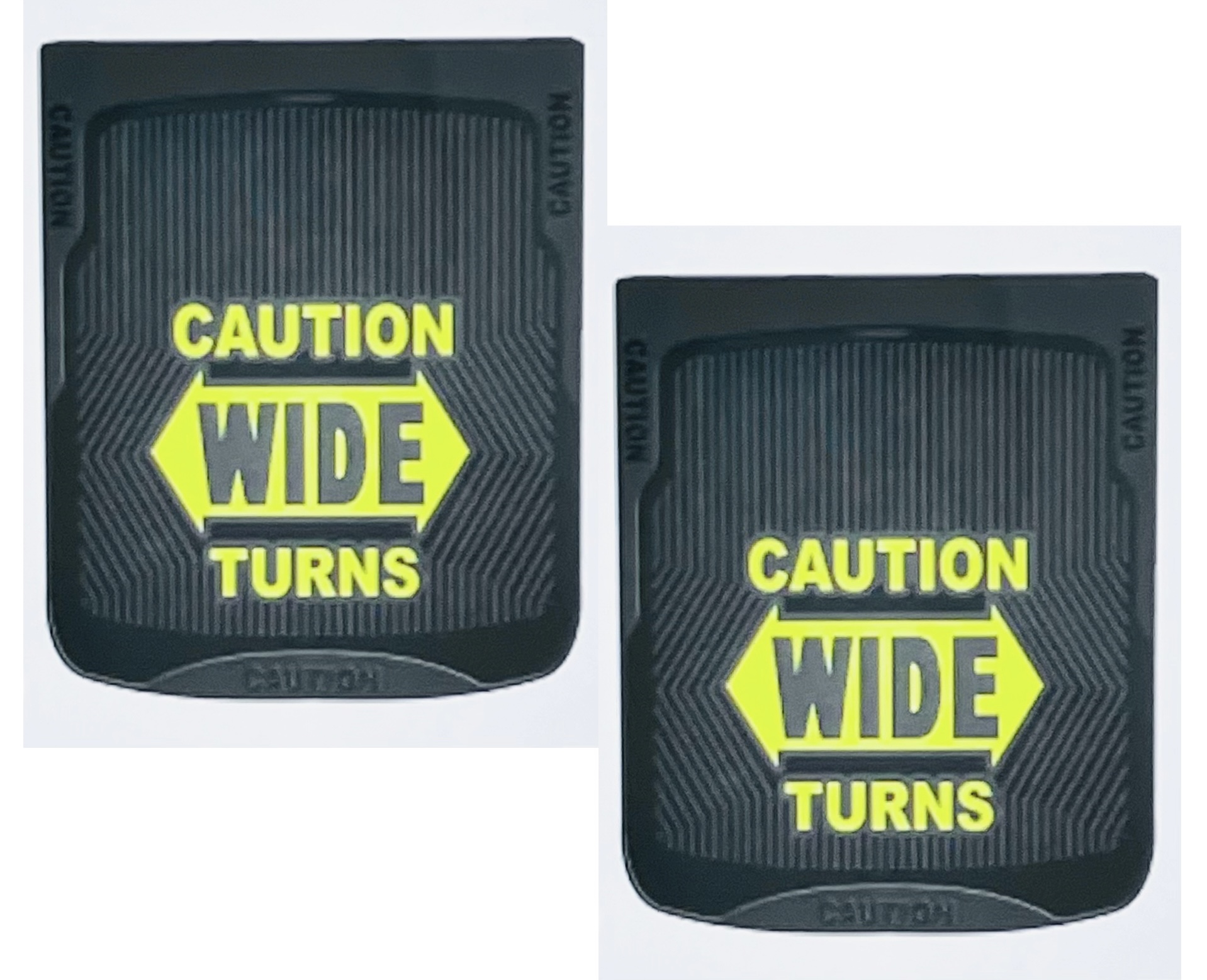 MUD FLAP CAUTION WIDE TURNS - Image 2