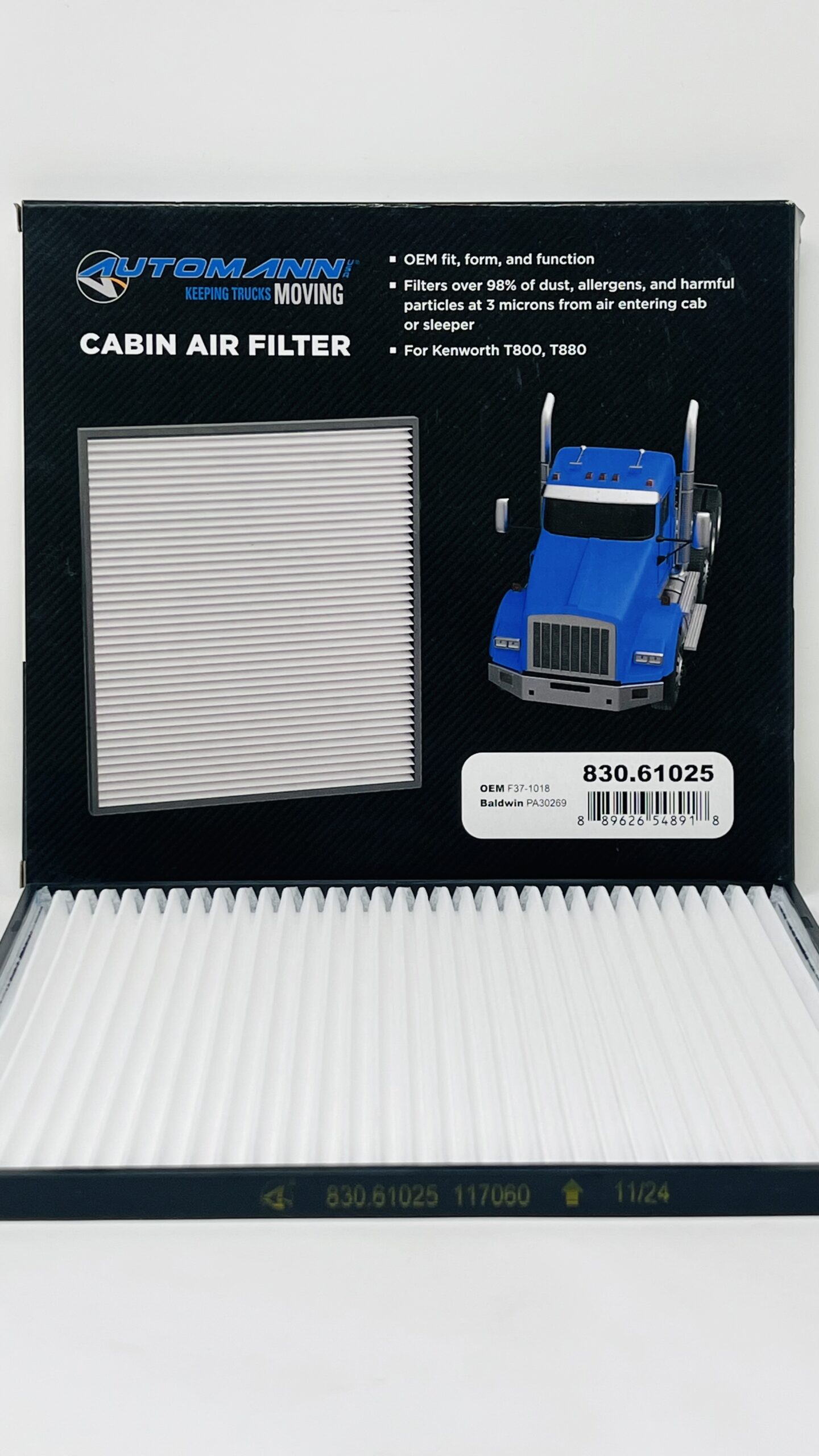Cabin Air Filter For Kenworth T800, T880. Replaces PA30269/ F371018 - Image 4