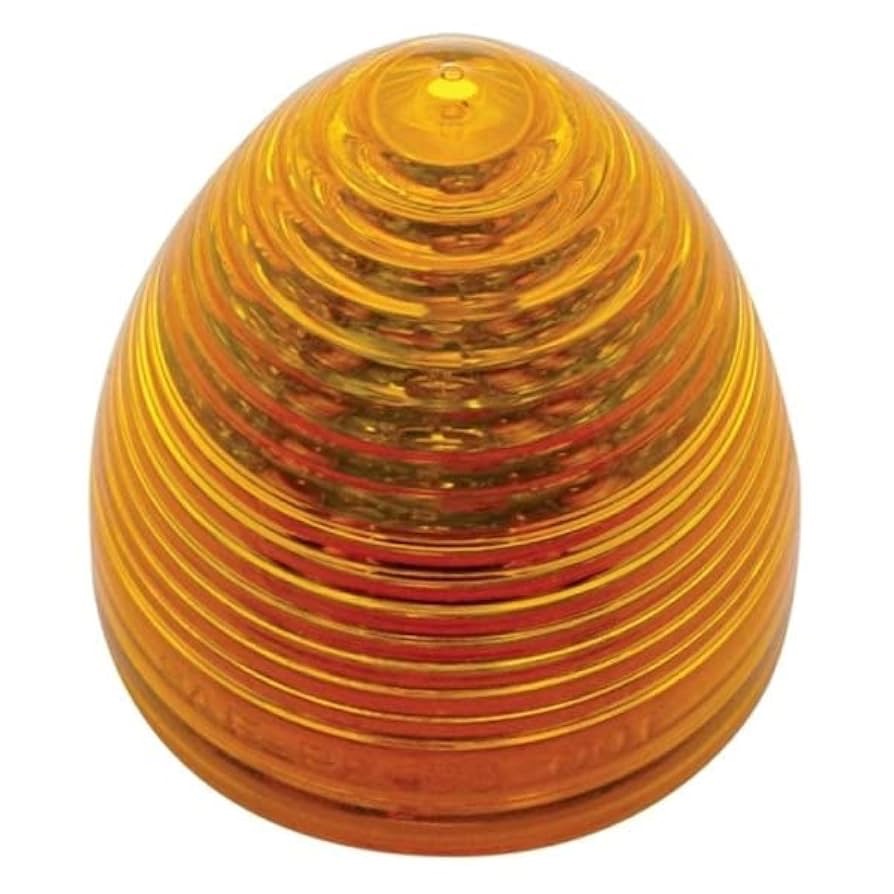 13 Led 2-1/2" Round Beehive Light (Clearance/Marker) - Amber Led/Amber Lens