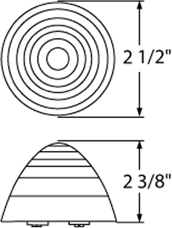 13 Led 2-1/2" Round Beehive Light (Clearance/Marker) - Amber Led/Amber Lens - Image 3
