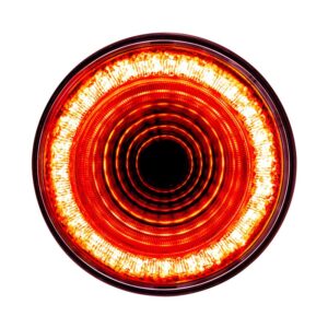 24 Led 4" Round Mirage Light (Stop, Turn & Tail) - Red Led/Clear Lens