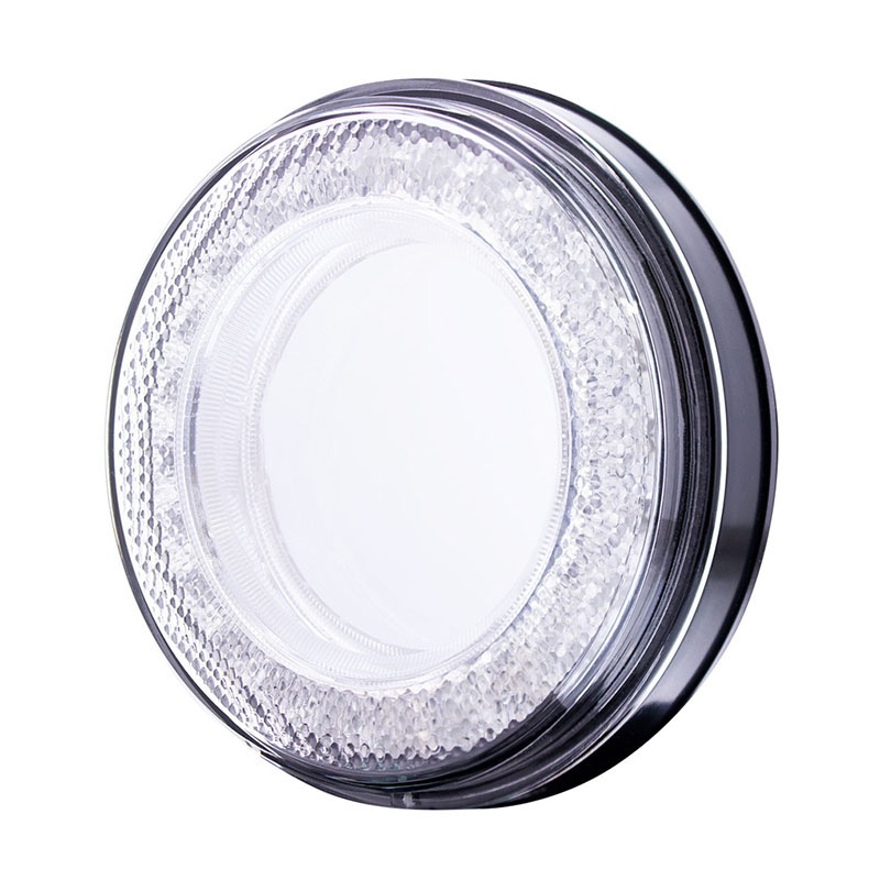 24 Led 4" Round Mirage Light (Stop, Turn & Tail) - Red Led/Clear Lens - Image 4