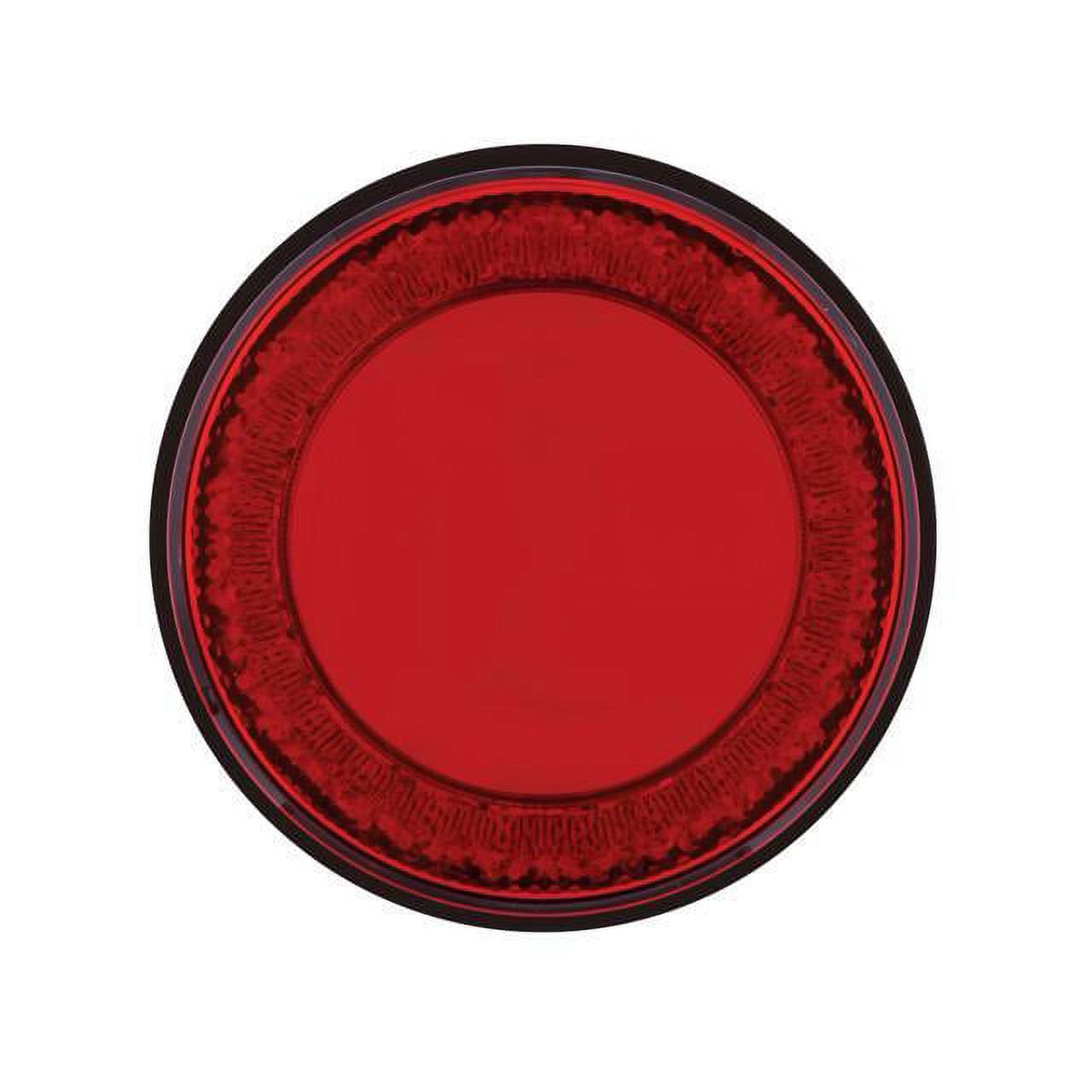 24 Led 4" Round Mirage Light (Stop, Turn & Tail) - Red Led/Red Lens - Image 2