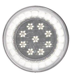 33 Led 4" Round Lumos Light S-Series (Back-Up) - White Led/Clear Lens