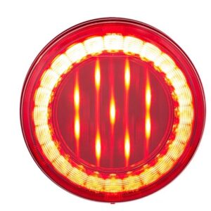 33 Led 4" Round Lumos Light X-Series (Stop, Turn & Tail) - Red Led/Red Lens