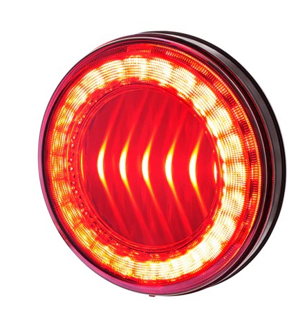 30 Led 4" Round Lumos Light I-Series (Stop, Turn & Tail) - Red Led/Red Lens - Image 3