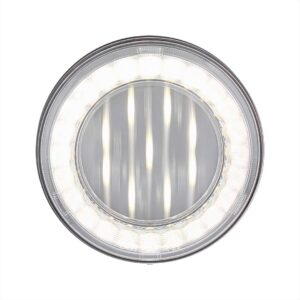 33 Led 4" Round Lumos Light X-Series (Back-Up) - White Led/Clear Lens