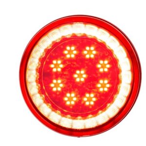 33 Led 4" Round Lumos Light S-Series (Stop, Turn & Tail) - Red Led/Red Lens