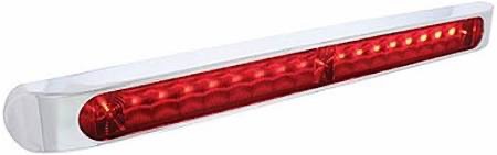 19 Led 17" Light Bar With Bezel (Stop, Turn & Tail) - Red Led/Red Lens - Image 4