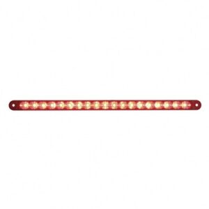 19 Led 12" Reflector Light Bar (Stop, Turn & Tail) - Red Led/Red Lens