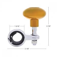 Heavy Duty Steering Wheel Spinner - Electric Yellow - Image 5