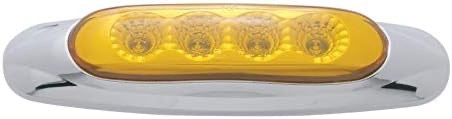 4 Led Reflector Light (Clearance/Marker) - Amber Led/Amber Lens - Image 3