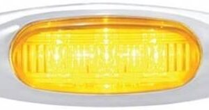 3 Led Light (Clearance/Marker) - Amber Led/Amber Lens