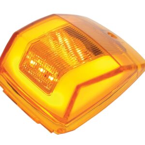 24 Led Glolight Square Cab Light - Amber Led/Amber Lens