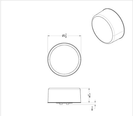 12 Led 2-1/2" Mirage Light (Clearance/Marker) - Red Led/Red Lens - Image 6