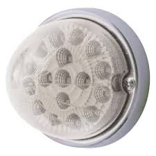 17 Led Watermelon Clear Reflector Flush Mount Kit - Amber Led/Clear Lens