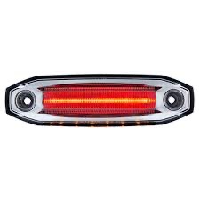 6 Red Led Light (Clearance/Marker) With 6 Amber Led Side Ditch Light