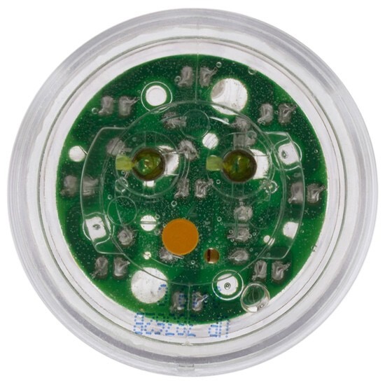 9 Led 2" Round Light (Clearance/Marker) - Amber Led/Clear Lens - Image 4