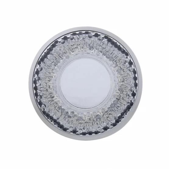 9 Led 2" Round Mirage Light (Clearance/Marker) - Red Led/Clear Lens - Image 2