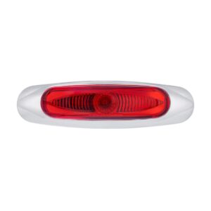 5-3/4" Wide 3 Led Vipereye Light (Clearance/Marker) - Red Led/Red Lens
