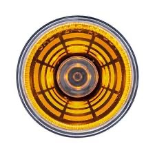 4 Led 2-1/2" Round Abyss Light (Clearance/Marker) - Amber Led/Clear Lens
