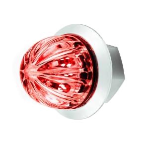 2 Led Dual Function 1-1/8" Watermelon Light (Clearance/Marker) - Red Led/Clear Lens