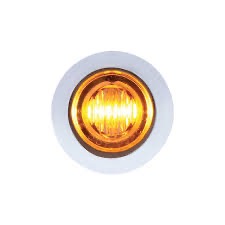 3 Led 3/4" Mini Double Fury Light (Clearance/Marker) - Amber Led/Blue Led - Image 4