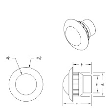 3 Led 3/4" Mini Double Fury Light (Clearance/Marker) - Amber Led/Blue Led - Image 7