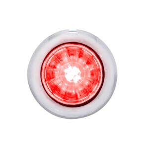 4 Led Dual Function 3/4" Mini Watermelon Light (Clearance/Marker) - Red Led/Clear Lens