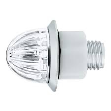 2 Led Dual Function 1-1/8" Watermelon Light (Clearance/Marker) - White Led/Clear Lens - Image 2