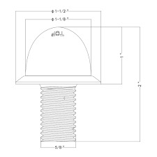 2 Led Dual Function 1-1/8" Watermelon Light (Clearance/Marker) - White Led/Clear Lens - Image 6