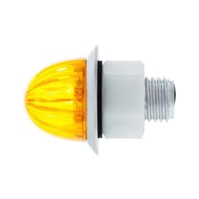 2 Led Dual Function 1-1/8" Watermelon Light (Clearance/Marker) - Amber Led/Amber Lens - Image 3