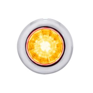 4 Led Dual Function 3/4" Mini Watermelon Light (Clearance/Marker) - Amber Led/Clear Lens