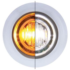 3 Led 3/4" Mini Double Fury Light (Clearance/Marker) - Amber Led/White Led