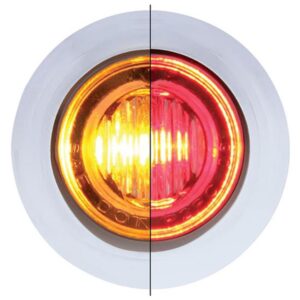 3 Led 3/4" Mini Double Fury Light (Clearance/Marker) - Amber Led/Red Led