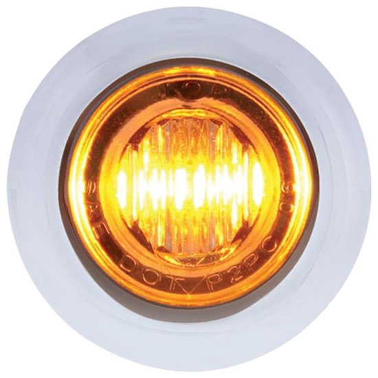 3 Led 3/4" Mini Double Fury Light (Clearance/Marker) - Amber Led/Red Led - Image 3