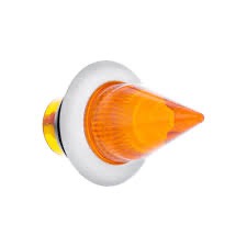 4 Led Dual Function 3/4" Mini Spike Light With Ss Bezel (Clearance/Marker) - Amber Led/Amber Lens - Image 2