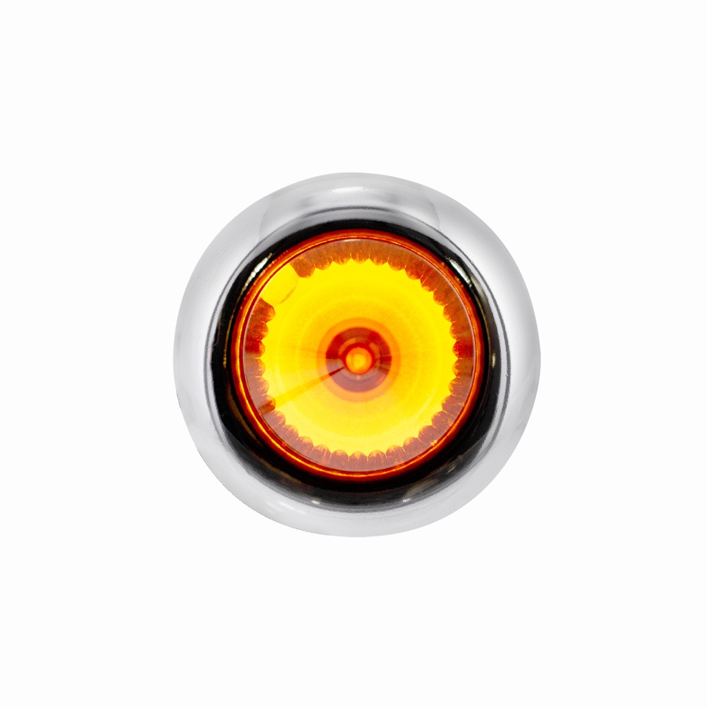 4 Led Dual Function 3/4" Mini Spike Light With Ss Bezel (Clearance/Marker) - Amber Led/Amber Lens - Image 4