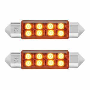 8 Smd High Power Micro Led 211-2 Dome Light Bulb - Amber (2-Pack)