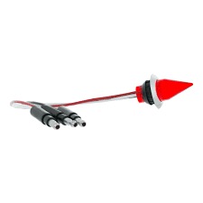 4 Led Dual Function 3/4" Mini Spike Light With Ss Bezel (Clearance/Marker) - Red Led/Red Lens - Image 5