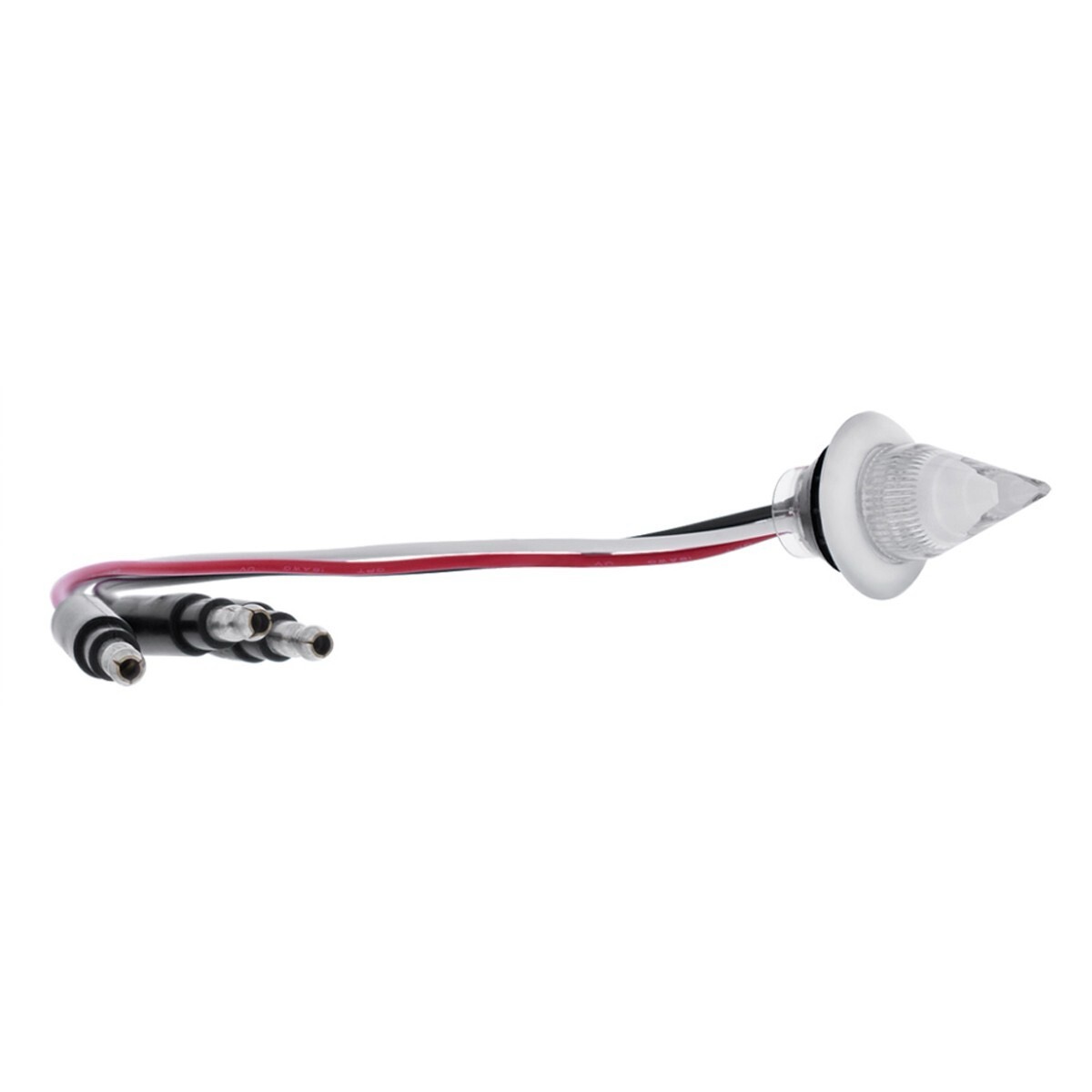 4 Led Dual Function 3/4" Mini Spike Light With Ss Bezel (Clearance/Marker) - Red Led/Clear Lens - Image 4