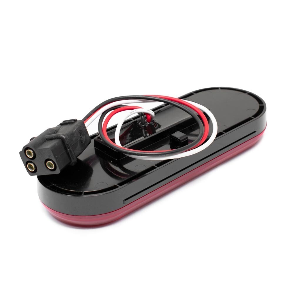 22 Led 6" Oval Abyss Light (Stop, Turn & Tail) - Red Led/Red Lens - Image 5