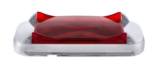 4 Led Saber Rectangular Marker Light With Red Lens - Image 3