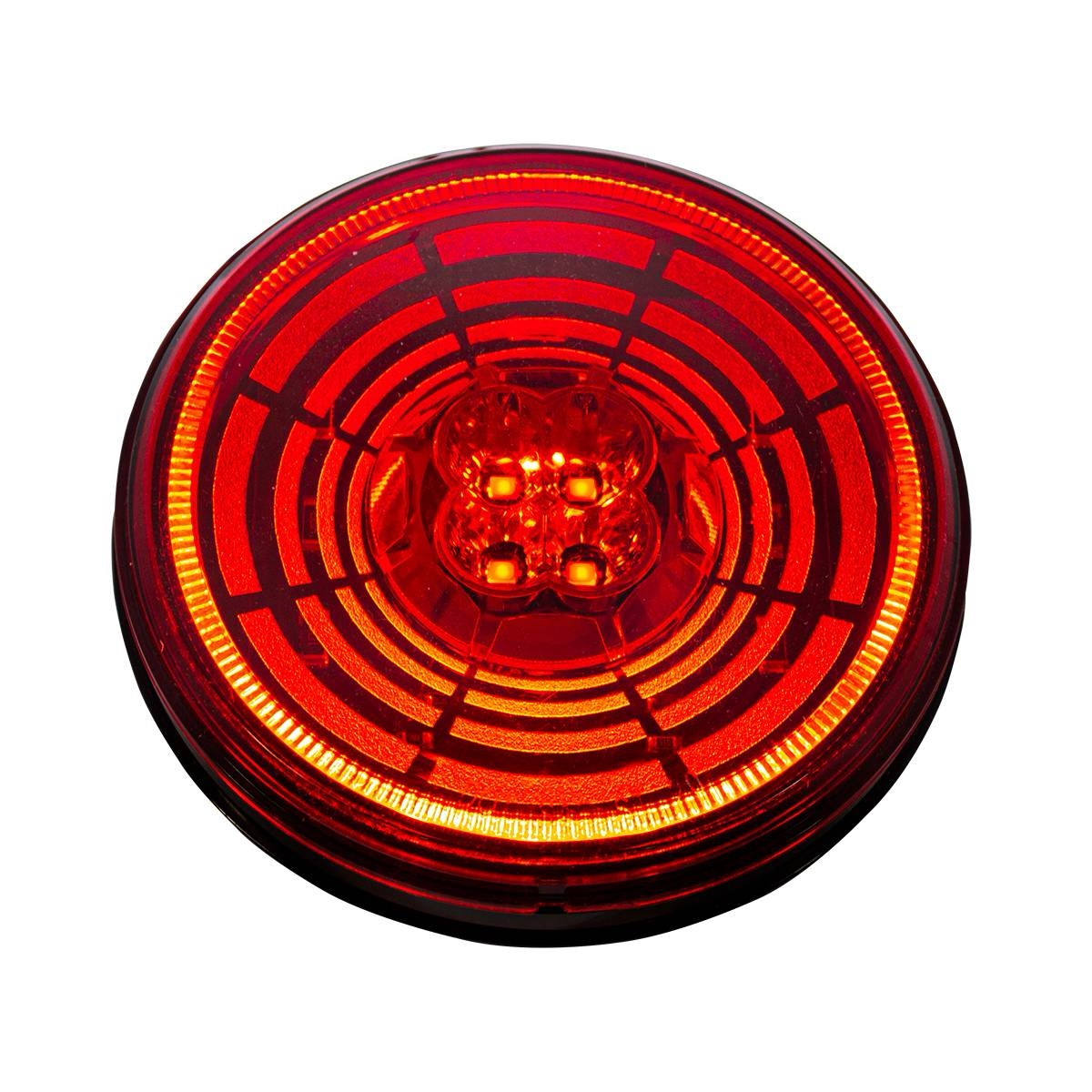 13 Led 4" Round Abyss Light (Stop, Turn & Tail) - Red Led/Red Lens - Image 3