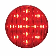 13 Led 2-1/2" Round Light (Clearance/Marker) - Red Led/Red Lens